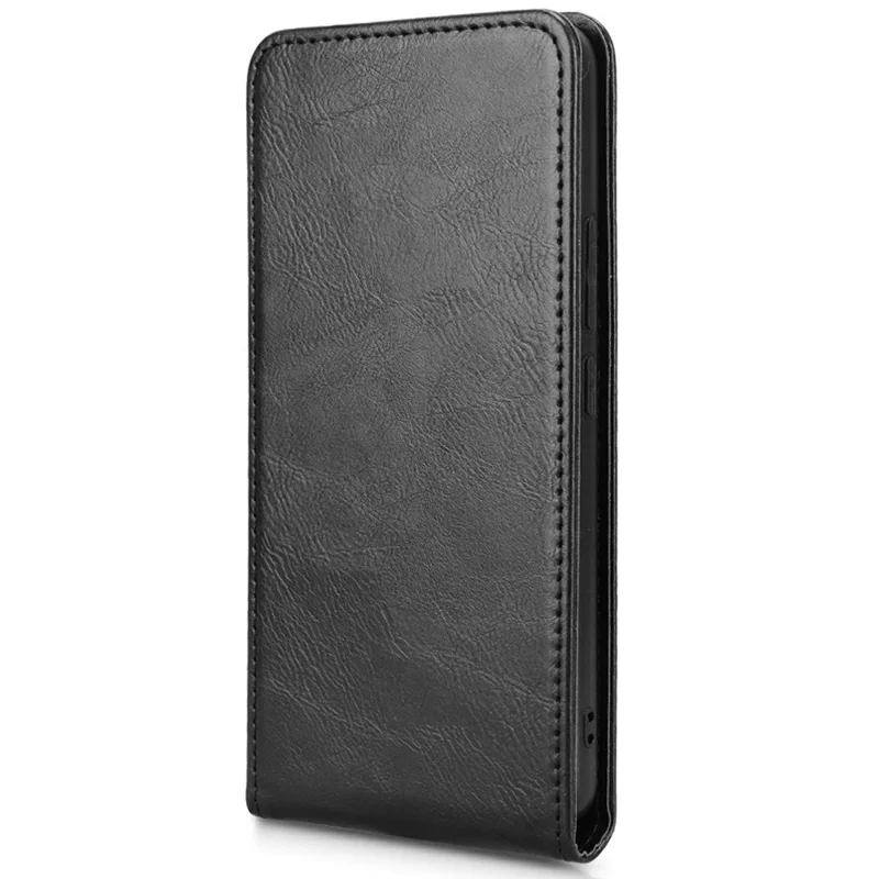 Custodia in pelle per Xiaomi Poco F6 Pro 5G / Redmi K70 5G / Redmi K70 Pro 5G Custodia magnetica verticale a portafoglio con slot per schede - Nero