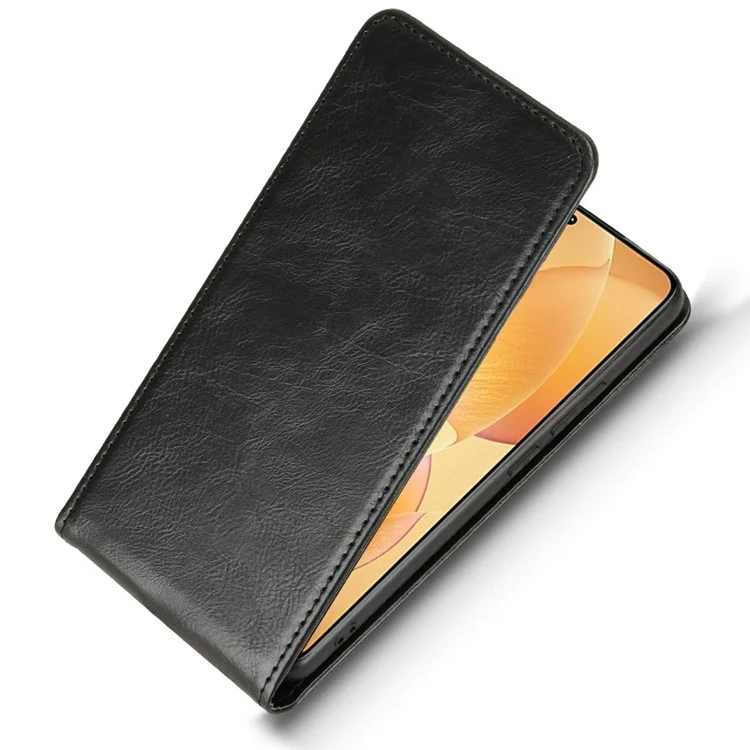 Custodia in pelle per Xiaomi Poco F6 Pro 5G / Redmi K70 5G / Redmi K70 Pro 5G Custodia magnetica verticale a portafoglio con slot per schede - Nero