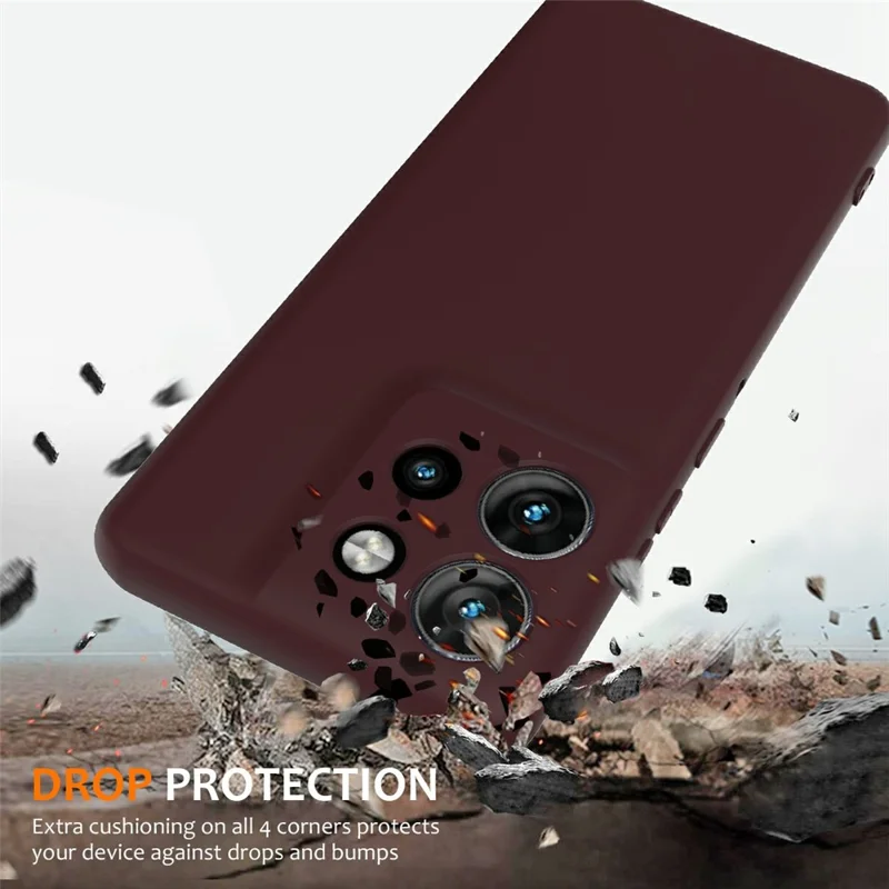 Liquid Silicone Case For Motorola Edge 50 Neo 5G  /  Moto S50 5G  /  ThinkPhone 25 5G Compatible with MagSafe Phone Cover with Lanyard - Wine Red