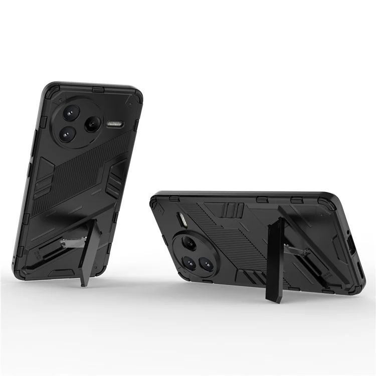 Cover per Xiaomi Poco F7 Pro 5G / Redmi K80 5G - Custodia Antiurto PC + TPU con Supporto - Nero