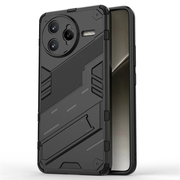 Coque de protection pour Xiaomi Redmi K80 Pro 5G en PC + TPU antichoc avec support - Noir