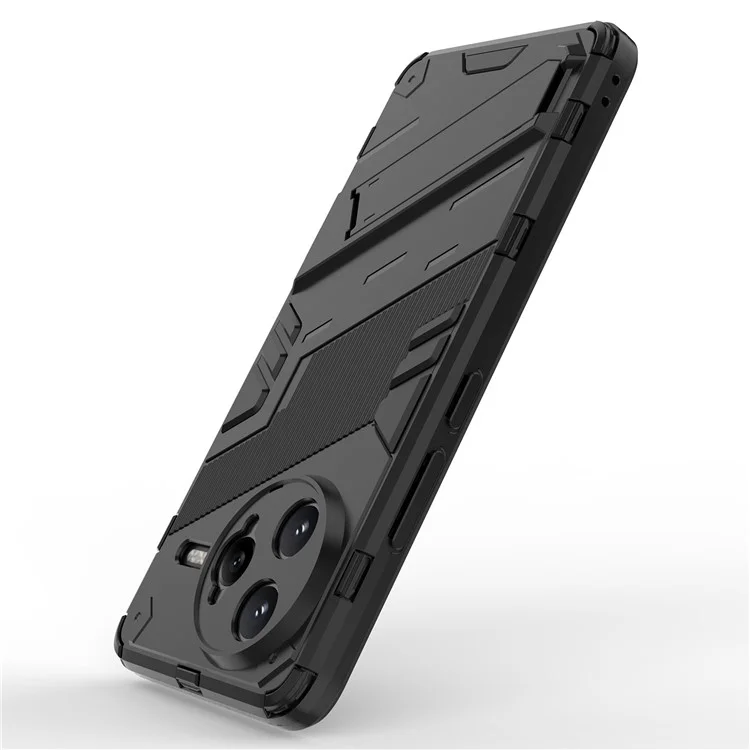 Coque de protection pour Xiaomi Redmi K80 Pro 5G en PC + TPU antichoc avec support - Noir