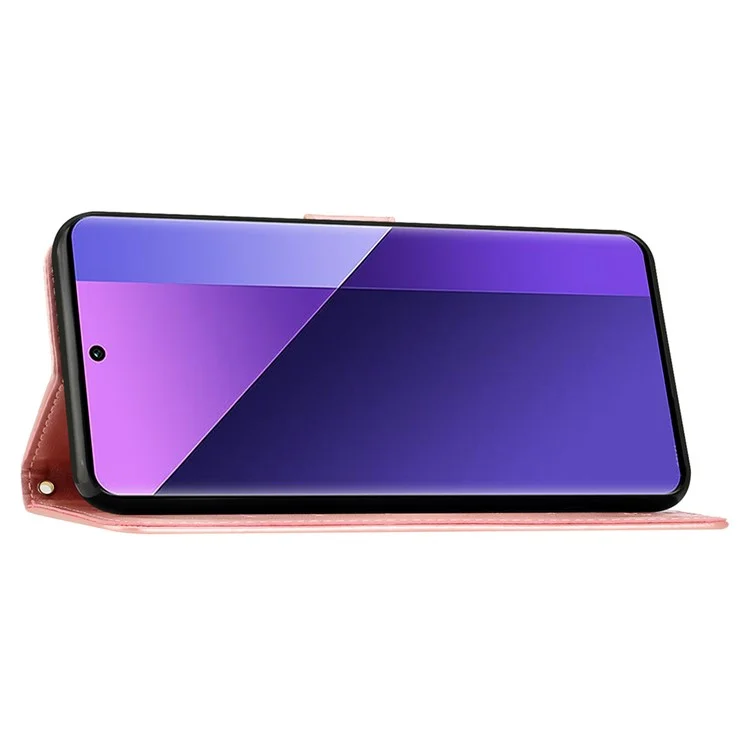 Für Fujitsu Arrows We2 F-52E Hülle Kunstleder Handytasche mit Schlaufe - Roségold