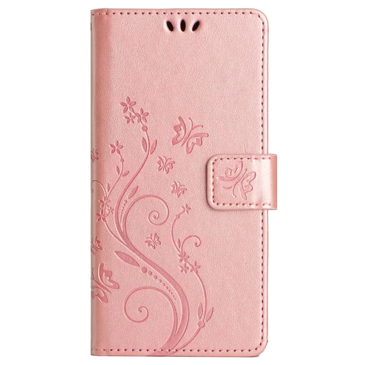 Für Fujitsu Arrows We2 F-52E Hülle Kunstleder Handytasche mit Schlaufe - Roségold