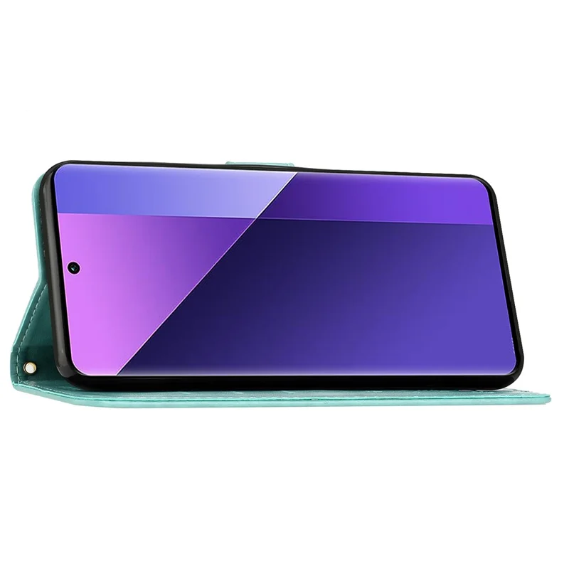 For Fujitsu Arrows We2 F-52E Case PU Leather Phone Wallet Cover with Strap - Baby Blue