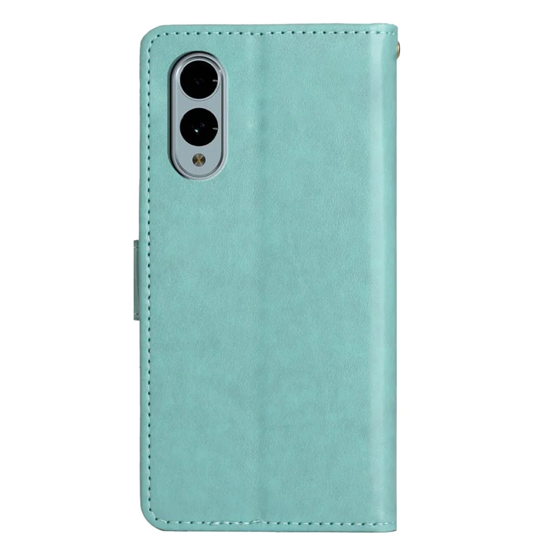 For Fujitsu Arrows We2 F-52E Case PU Leather Phone Wallet Cover with Strap - Baby Blue