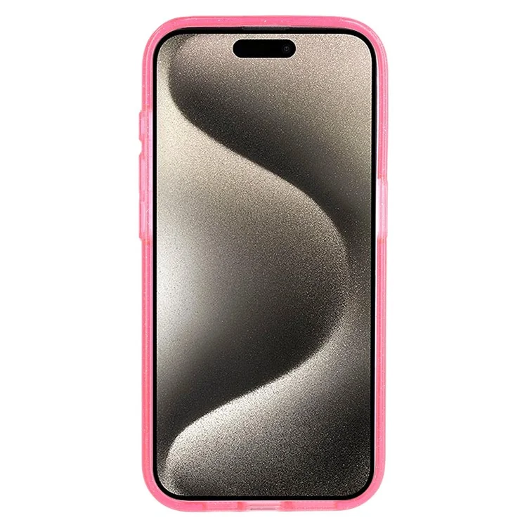 Coque pour iPhone 14 Pro Max compatible avec MagSafe 2.0mm PC + TPU pailleté - Rose