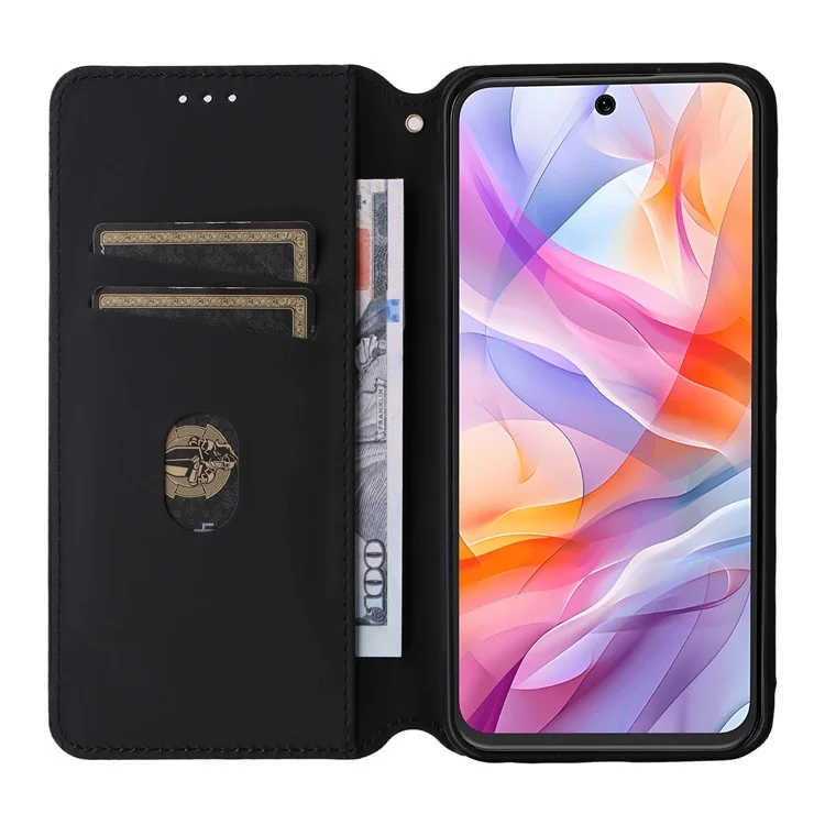 Geldbörse Handyhülle für ZTE Blade V70 Design / Nubia V70 Design / Blade V70 Vita Rhombus geprägtes Leder Handyhülle - Silber