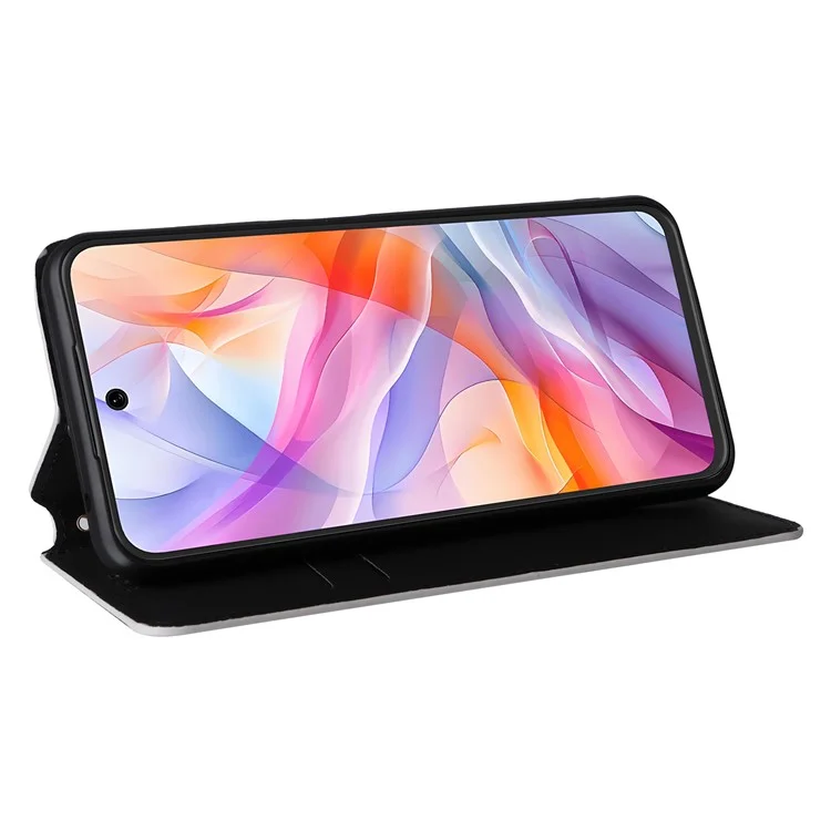 Geldbörse Handyhülle für ZTE Blade V70 Design / Nubia V70 Design / Blade V70 Vita Rhombus geprägtes Leder Handyhülle - Silber