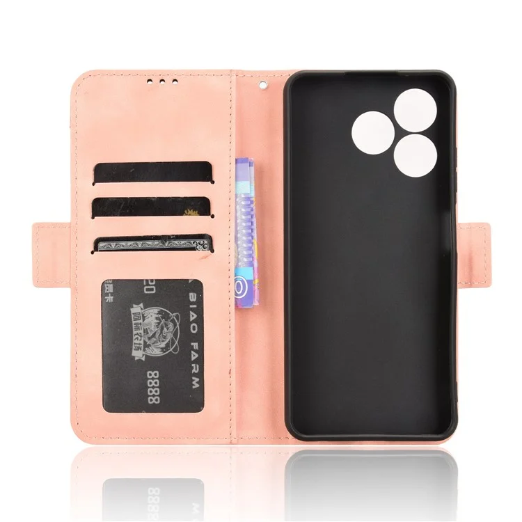 Ledertasche für Blackview Wave 8 / Wave 8C / Oscal Flat 2 Handyhülle mit mehreren Kartenfächern - Pink
