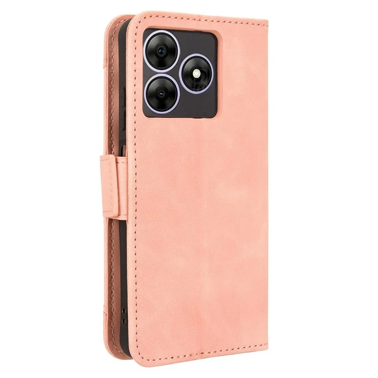 Ledertasche für Blackview Wave 8 / Wave 8C / Oscal Flat 2 Handyhülle mit mehreren Kartenfächern - Pink