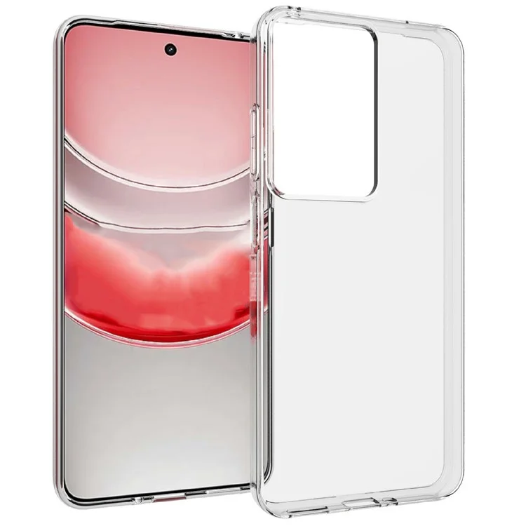 Für Realme 14x 5G / V60 Pro klare Handyhülle wasserfest TPU Rückseite