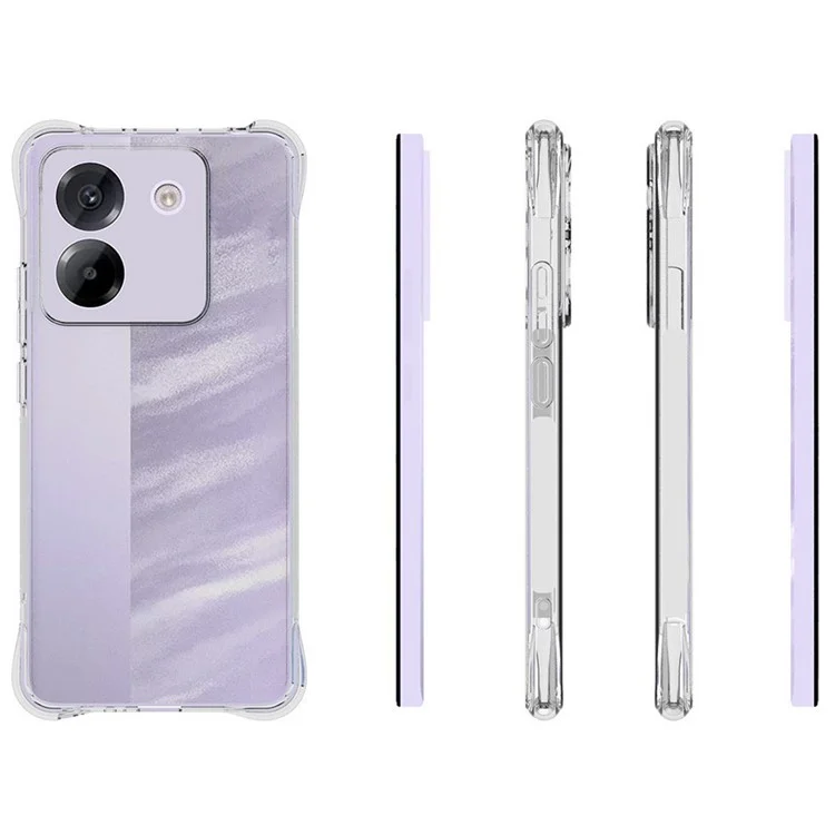 Compra a granel de funda de teléfono transparente antideslizante y a prueba de golpes de TPU para Xiaomi Poco M7 Pro 5G