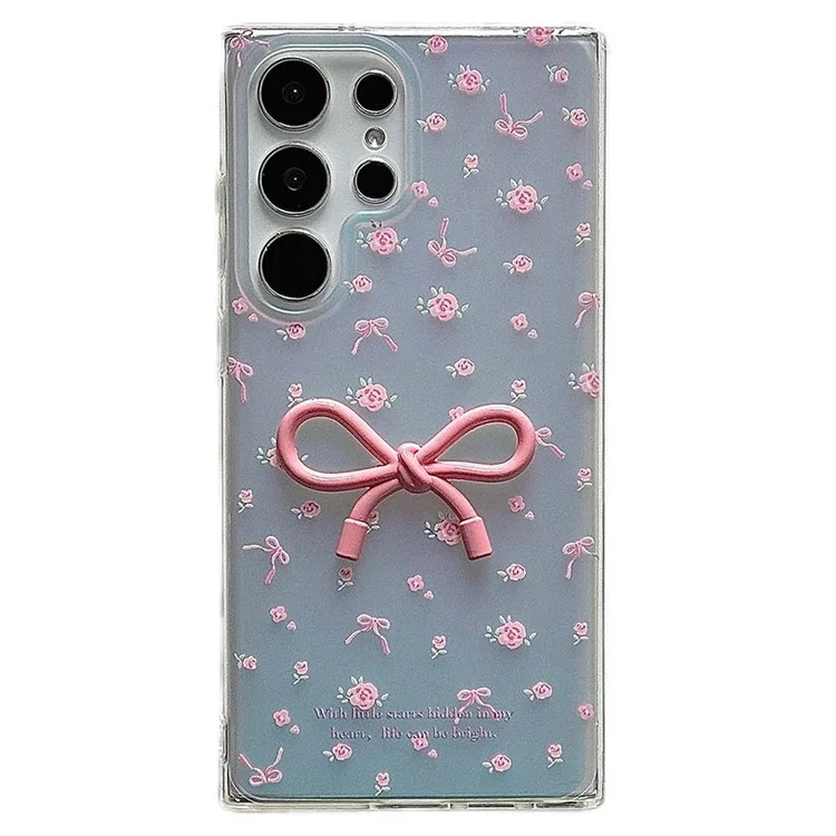 Coque pour Samsung Galaxy S24 Ultra, motif floral, couverture de téléphone en TPU IMD