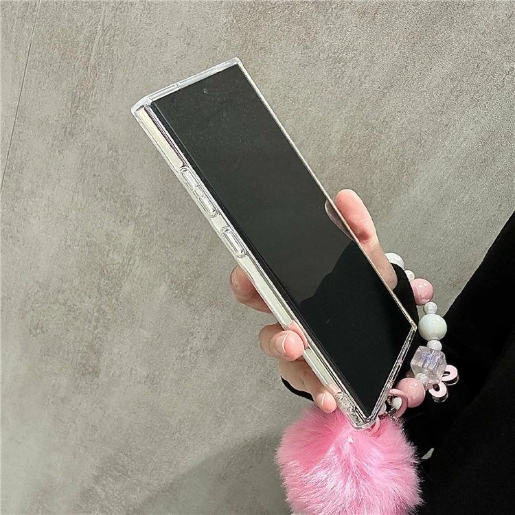 Funda para Samsung Galaxy S25 Ultra Diseño de flores IMD TPU Cubierta de teléfono con cadena