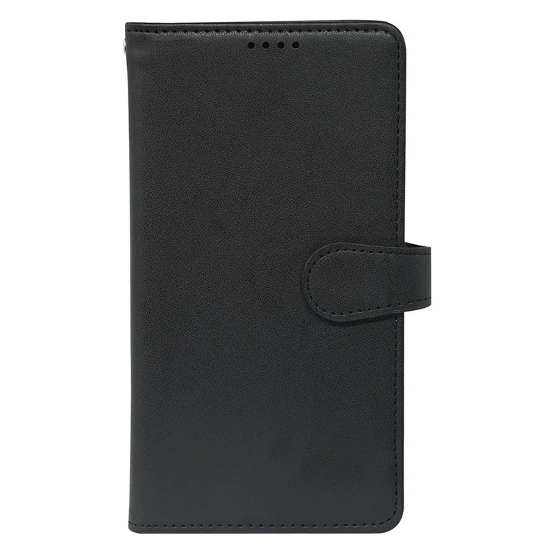 Funda para iPhone 16 Pro Max con 9 ranuras para tarjetas, de piel sintética y con soporte - Negro