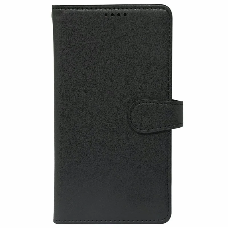 Étui pour iPhone 16 Plus avec 9 emplacements pour cartes, en cuir PU, support pour téléphone - Noir