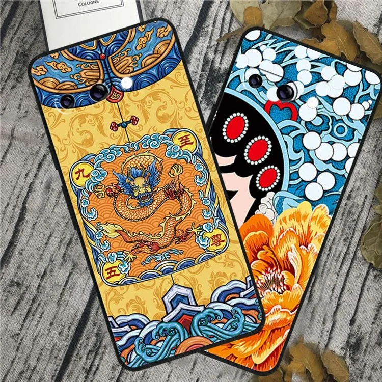 Coque pour Google Pixel 9a avec impression de motif, protection antiraye en TPU - Phénix poursuivant le soleil