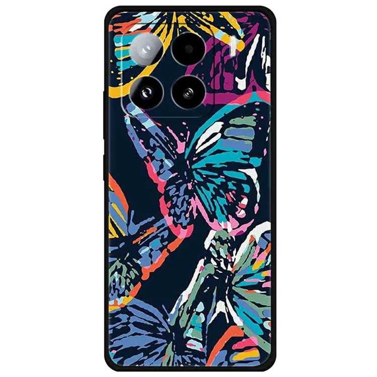 Capa para Xiaomi 15 Pro com estampa e TPU macio - Borboleta esplêndida