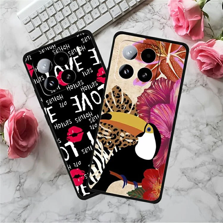 Capa para Xiaomi 15 Pro com estampa e TPU macio - Borboleta esplêndida