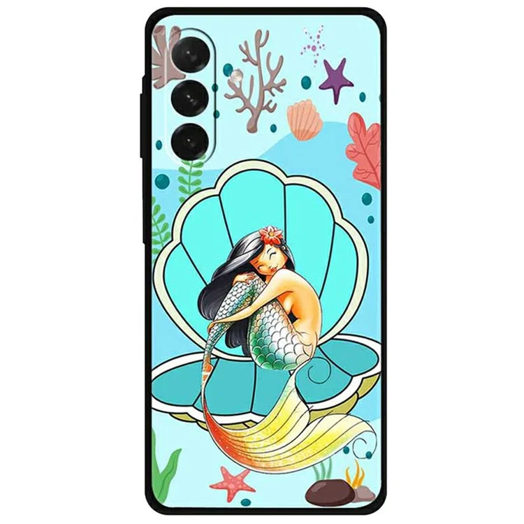 For Samsung Galaxy A26 5G Case Pattern Printing Soft TPU Cell Phone Cover - Mermaid Clam