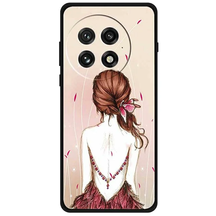 For OnePlus 13 Case Pattern Printing Soft TPU Cell Phone Cover - Sketch Girl