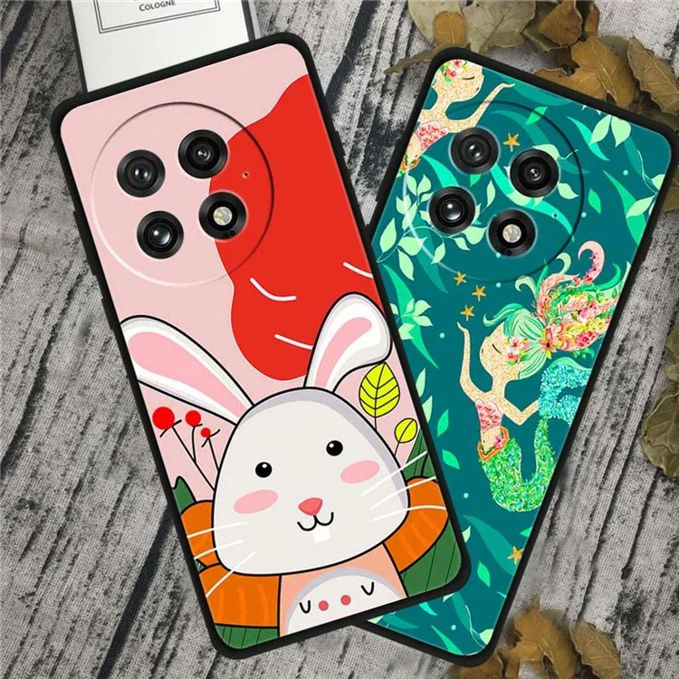 For OnePlus 13 Case Pattern Printing Soft TPU Cell Phone Cover - Sketch Girl