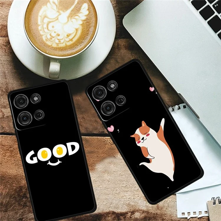 Carcasa de TPU con diseño impreso a prueba de caídas para Motorola Moto G75 5G - Buena