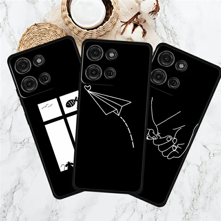 Carcasa de TPU con diseño impreso a prueba de caídas para Motorola Moto G75 5G - Buena