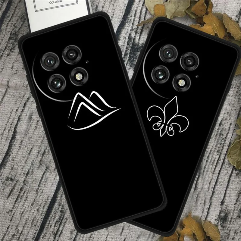 For OnePlus 13 Line Art Case Anti-Scratch Soft TPU Phone Cover - Flower