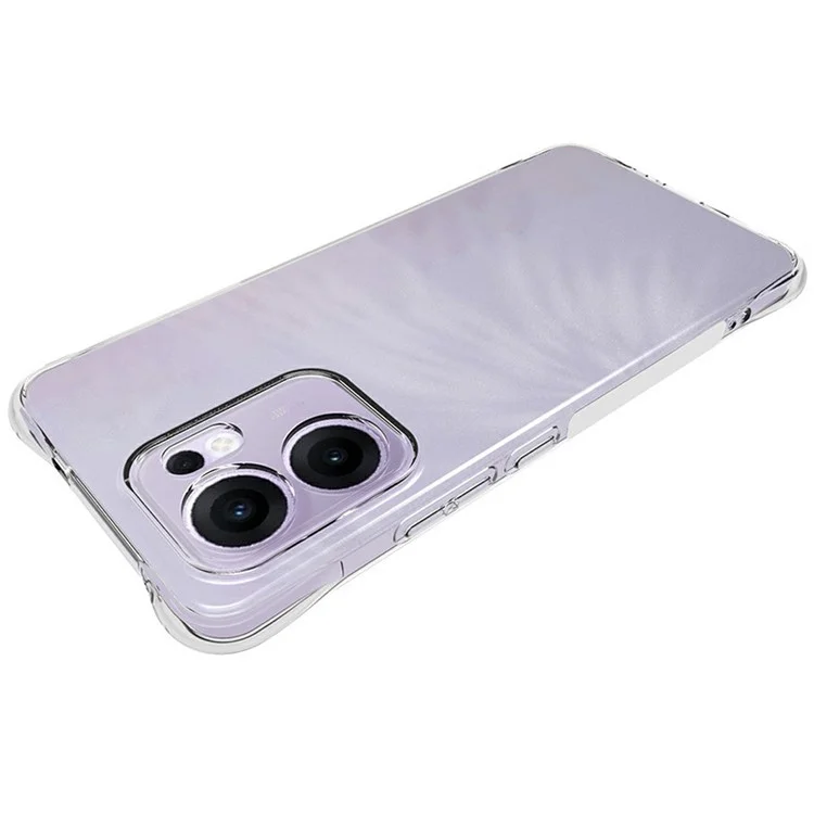 Achat en gros de coques de téléphone transparentes antidérapantes et antichoc en TPU pour Oppo Reno13 F.