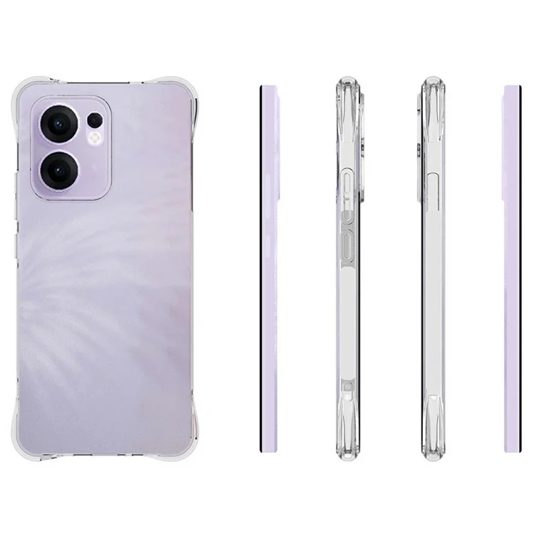 Achat en gros de coques de téléphone transparentes antidérapantes et antichoc en TPU pour Oppo Reno13 F.