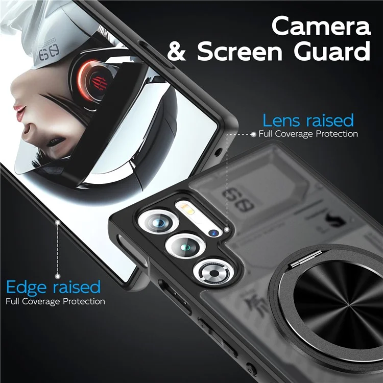 For Asus ROG Phone 8 5G / 8 Pro 5G Case Compatible with MagSafe TPU + PC Rotary Kickstand Phone Cover