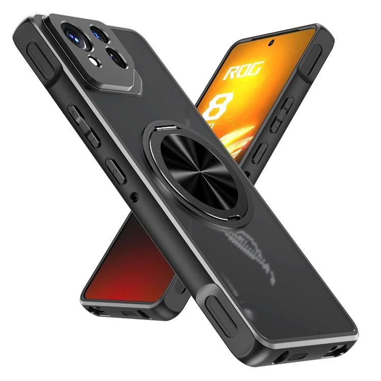 Чехол для ZTE nubia Red Magic 9 Pro 5G / 9 Pro+ 5G, совместимый с MagSafe, из ТПУ + ПК с вращающейся подставкой