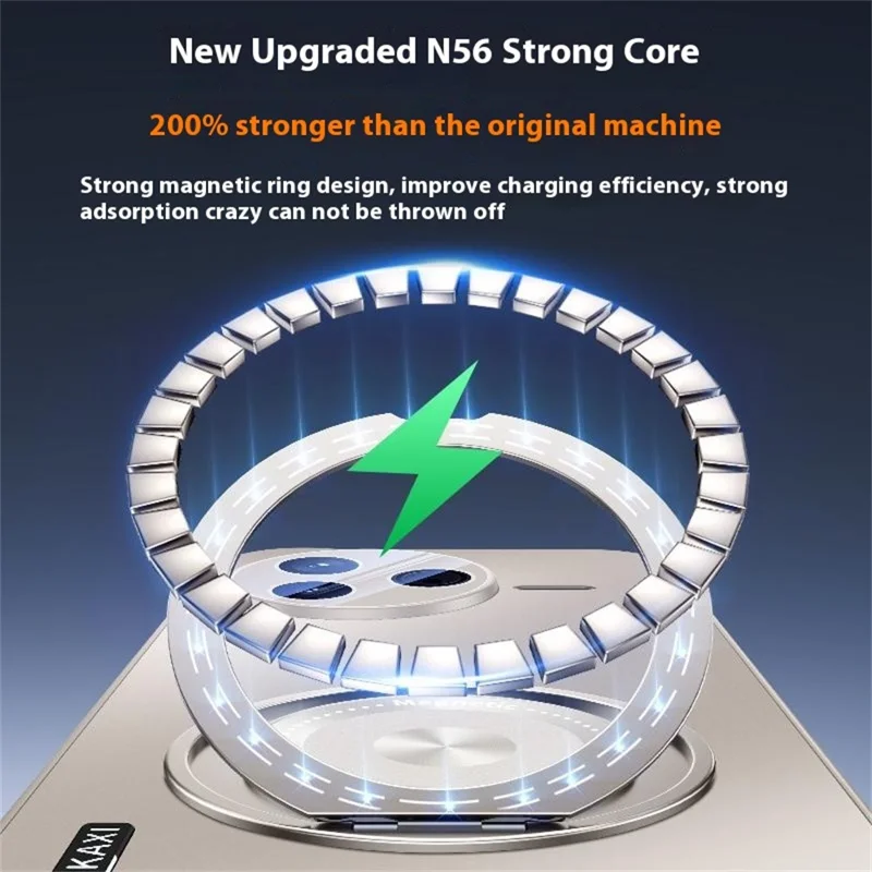 For Xiaomi Poco F7 Ultra 5G / Redmi K80 Pro 5G Magnetic Case Kickstand TPU PC Heat Dissipation Phone Cover - Black