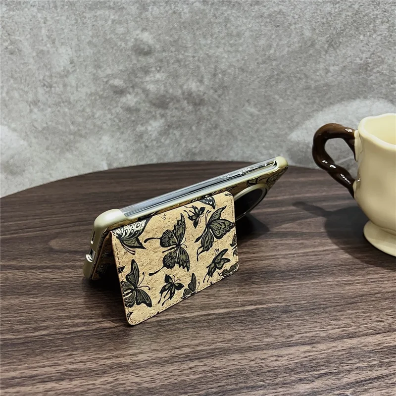 Til Huawei Mate 70 Pro / 70 Pro+ Taske Kompatibel med MagSafe Mønsterprint PU + PC Telefontaske med Kortholder - Sort