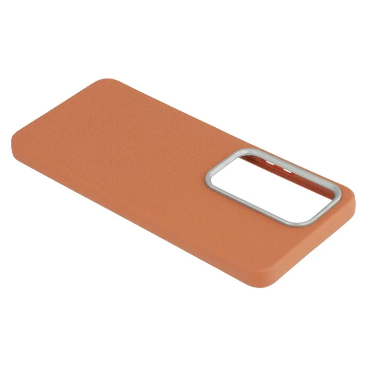 Custodia in pelle goffrata per Infinix Hot 50 4G, cover protettiva per telefono antiurto - Marrone