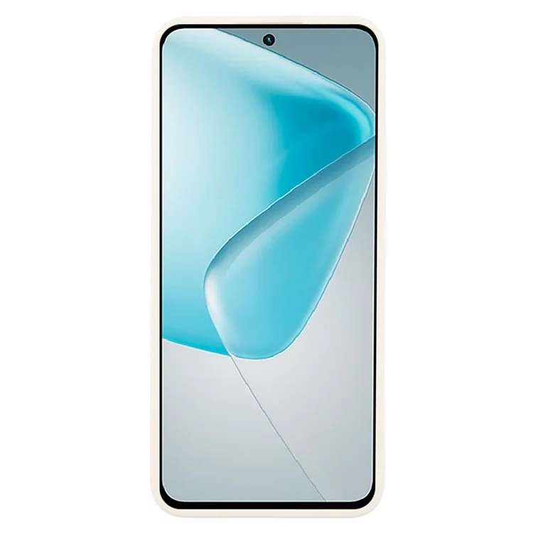 Für Infinix Hot 50 Pro 4G Hülle Leder strukturierte TPU stoßfeste Handyhülle - Weiß