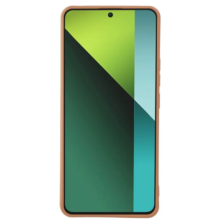 Funda para Xiaomi Redmi Note 13 Pro 5G / Poco X6 5G, con textura de cuero y TPU a prueba de golpes - Marrón