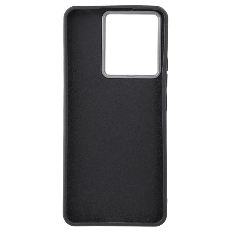 For Xiaomi Redmi Note 13 4G Case Leather Textured TPU Shockproof Phone Cover - Black