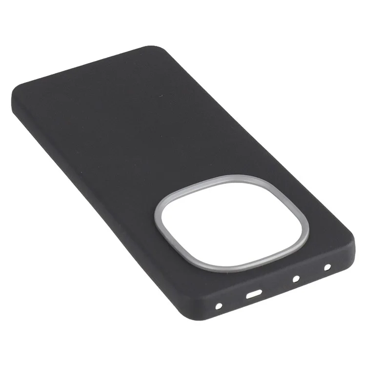 Capa para Xiaomi Redmi Note 14 Pro 5G em couro com textura TPU à prova de choques - Preta