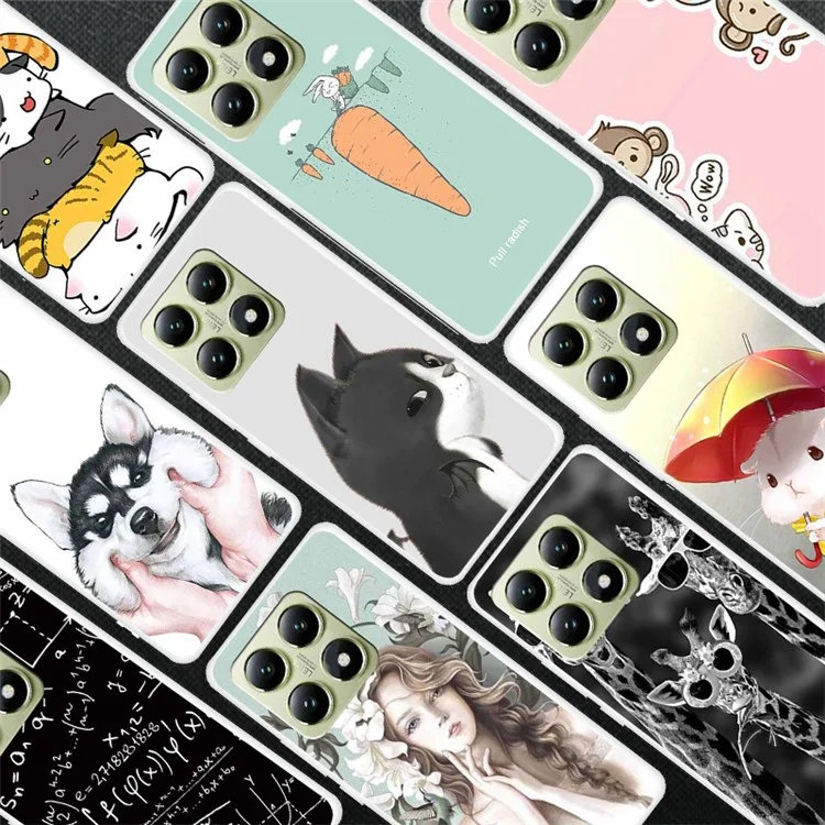 Custodia TPU per Xiaomi 14T con stampa a motivo, protezione anti-caduta per il retro del telefono - Lungomare Moonlight