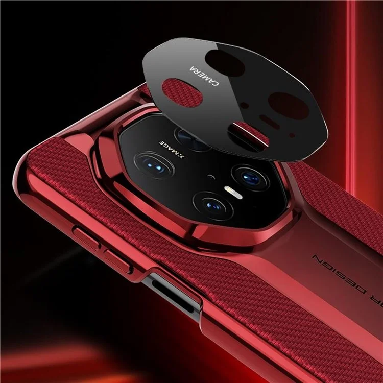 Funda magnética para teléfono GKK para Huawei Mate 70 RS Ultimate / Mate 70 Pro / Mate 70 Pro+ Cubierta trasera de piel PU + PC - Plata