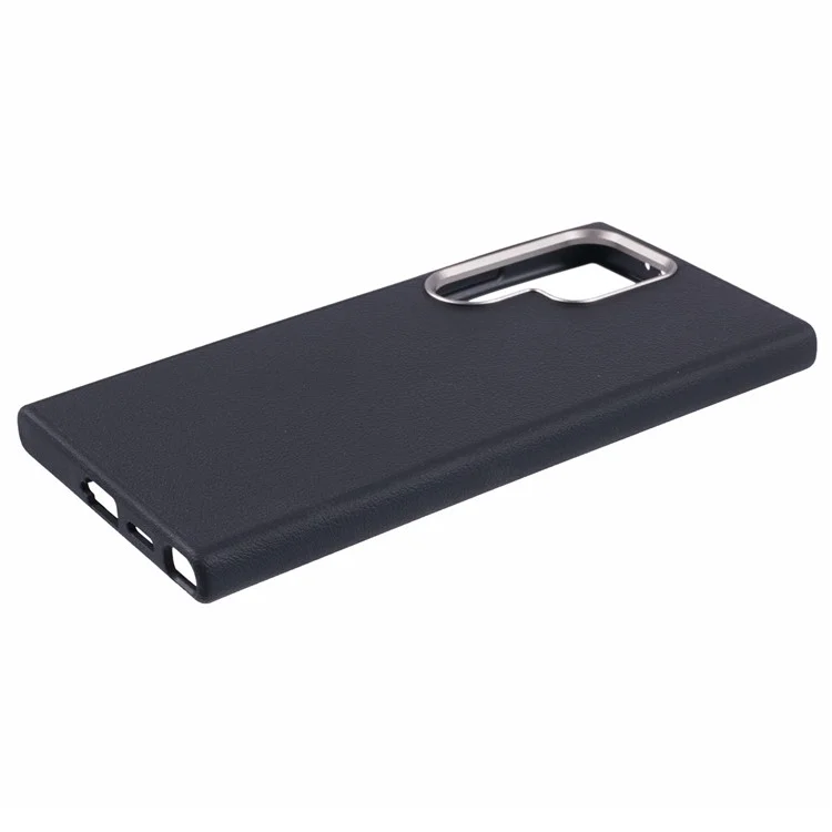 X-LEVEL Hülle für Samsung Galaxy S25 Ultra kompatibel mit MagSafe, PU-Leder, Hartplastik-Handyhülle - Schwarz