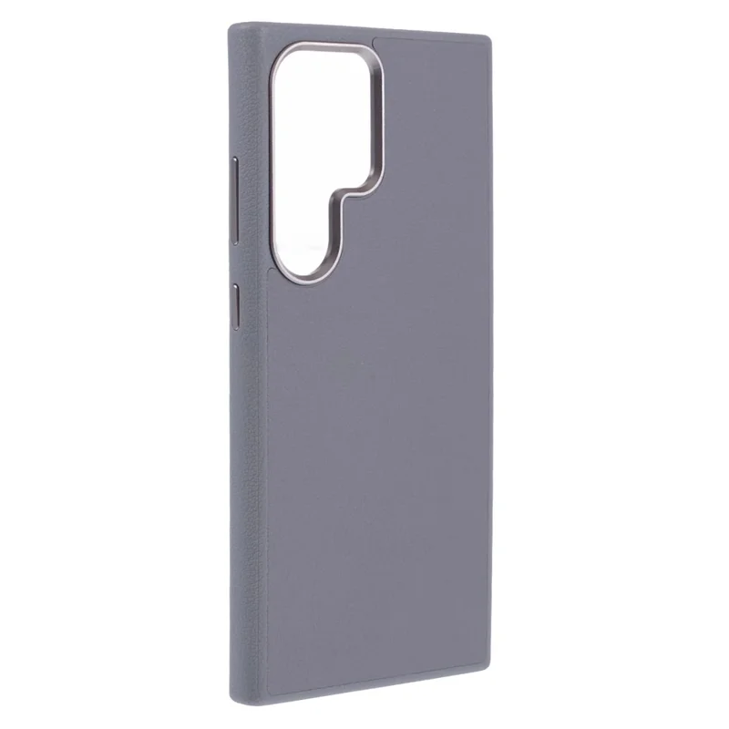 X-LEVEL For Samsung	Galaxy S25 Ultra Magnetic Case PU Leather Hard PC Phone Cover - Grey