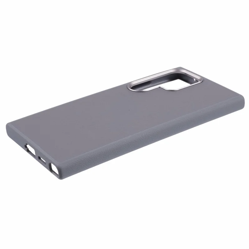 X-LEVEL For Samsung	Galaxy S25 Ultra Magnetic Case PU Leather Hard PC Phone Cover - Grey