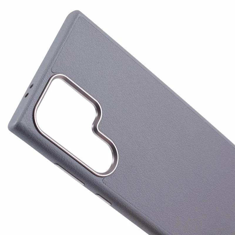 X-LEVEL For Samsung	Galaxy S25 Ultra Magnetic Case PU Leather Hard PC Phone Cover - Grey