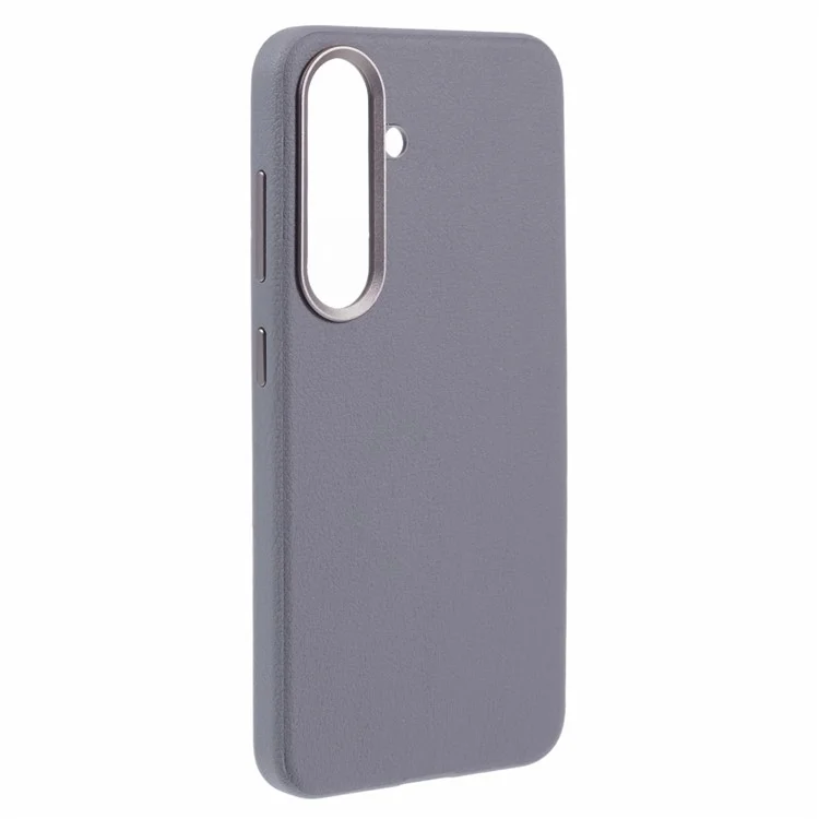 Étui X-LEVEL pour Samsung Galaxy S25 compatible avec MagSafe, en cuir PU et PC dur - Gris