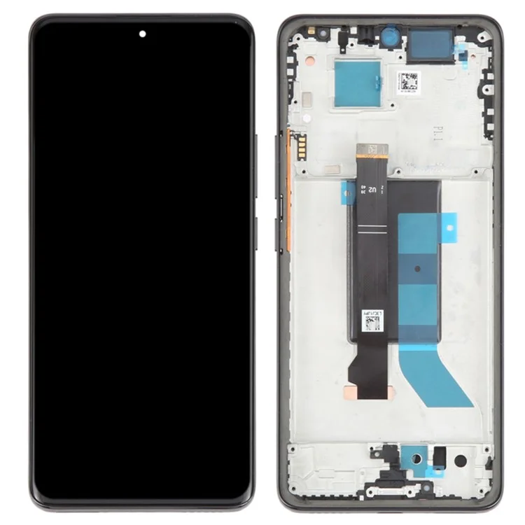 Для Xiaomi Redmi Note 14 Pro 5G OEM Grade S AMOLED экран и сборка дигитайзера + рамка (без логотипа) - Черный