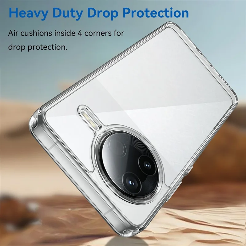 For Xiaomi Poco F7 Pro 5G / Redmi K80 5G Case TPU + Acrylic Protective Clear Phone Cover - Transparent